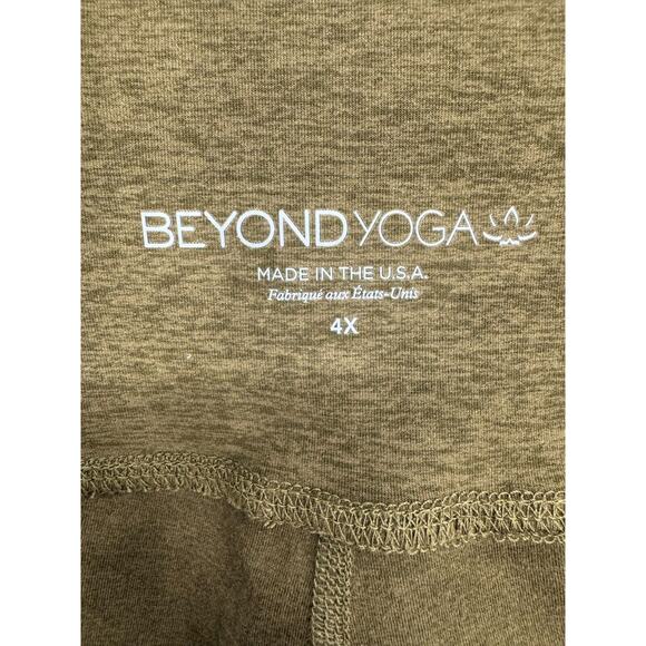 Beyond Yoga Womens Pull-On High Rise Legging Pants Side Pockets Size 4X Brown - Picture 6 of 6